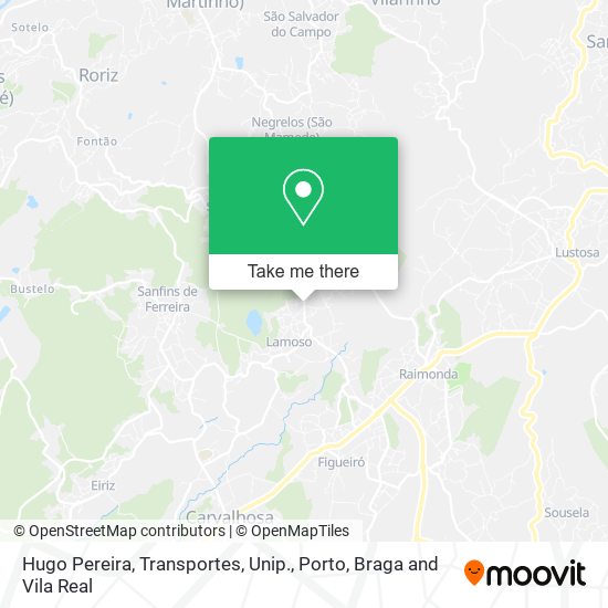 Hugo Pereira, Transportes, Unip. mapa