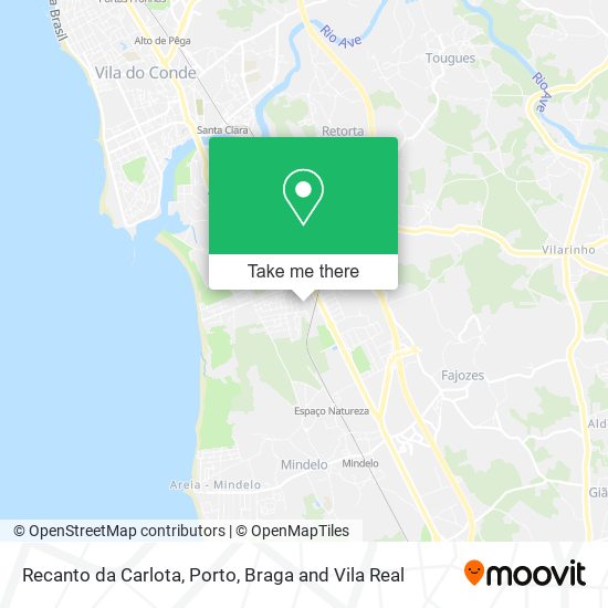 Recanto da Carlota map