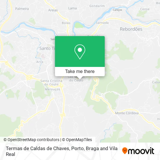 Termas de Caldas de Chaves map