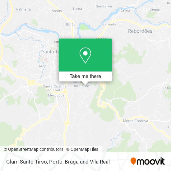 Glam Santo Tirso map