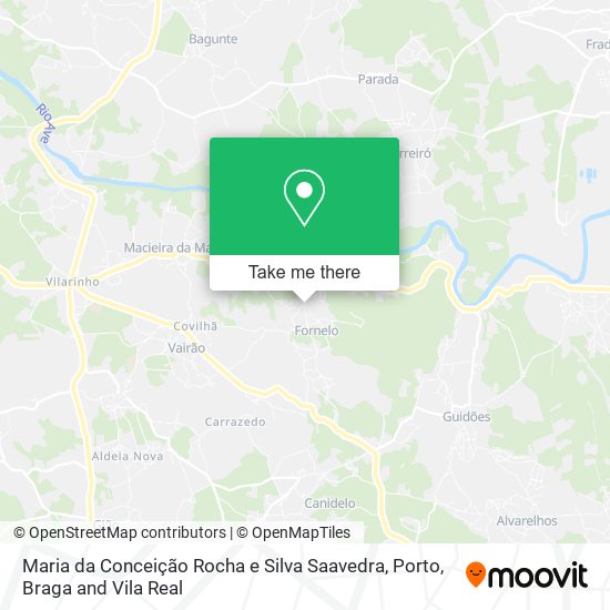 Maria da Conceição Rocha e Silva Saavedra mapa