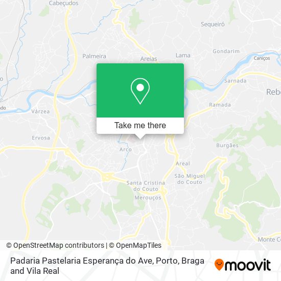 Padaria Pastelaria Esperança do Ave map