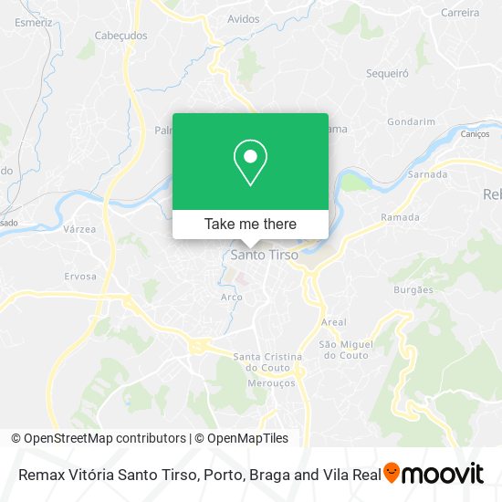 Remax Vitória Santo Tirso map