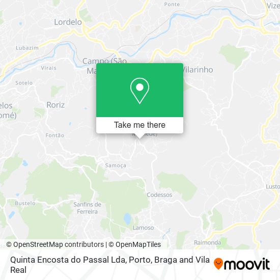 Quinta Encosta do Passal Lda map