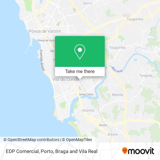 EDP Comercial map