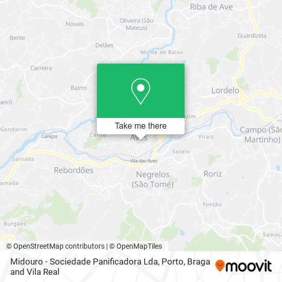 Midouro - Sociedade Panificadora Lda map