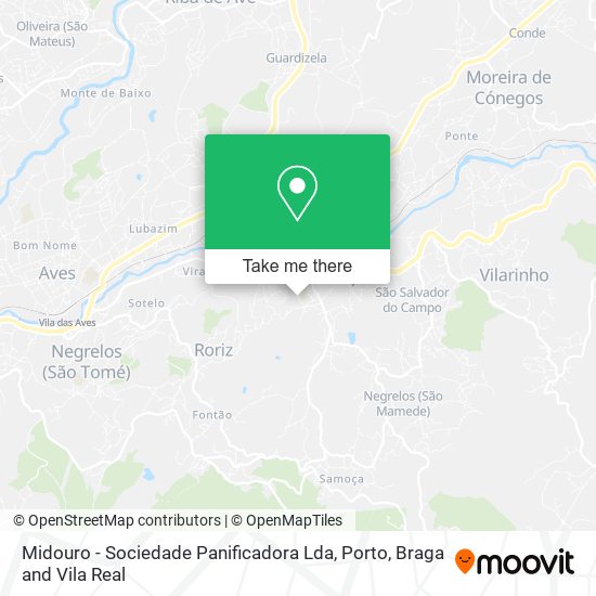 Midouro - Sociedade Panificadora Lda map