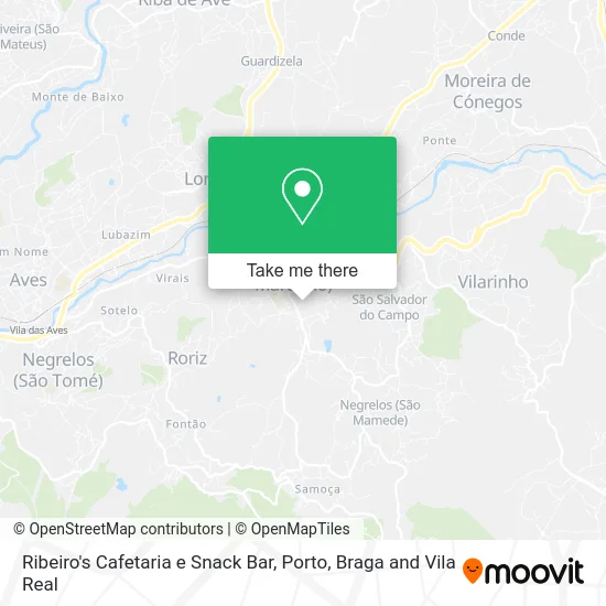Ribeiro's Cafetaria e Snack Bar map