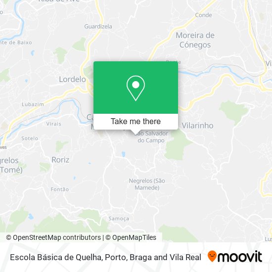 Escola Básica de Quelha map