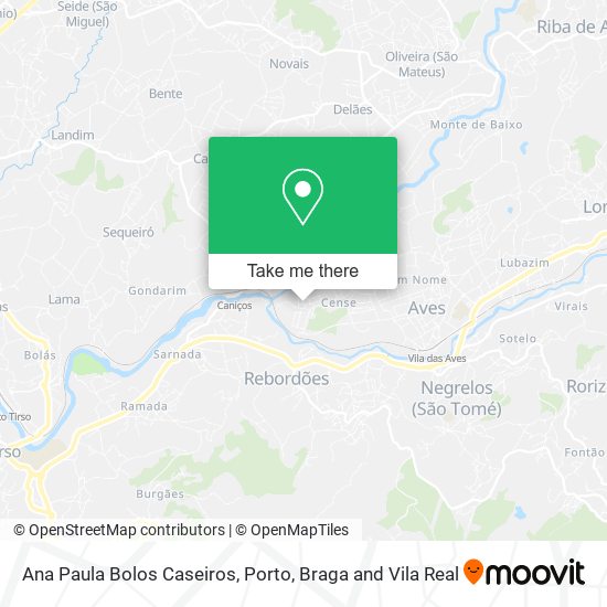 Ana Paula Bolos Caseiros map