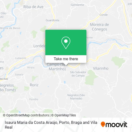 Isaura Maria da Costa Araújo map