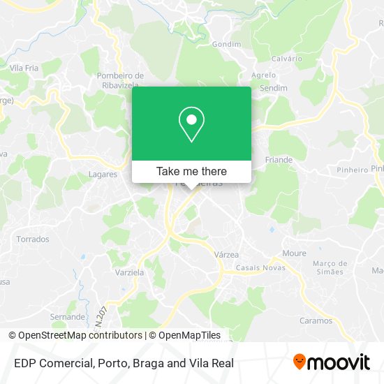 EDP Comercial map