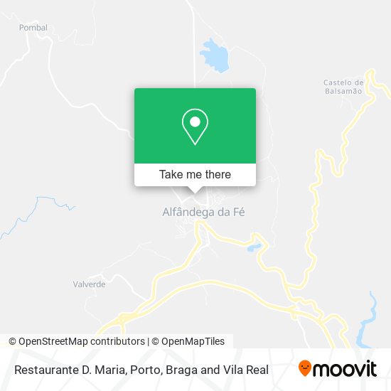 Restaurante D. Maria mapa