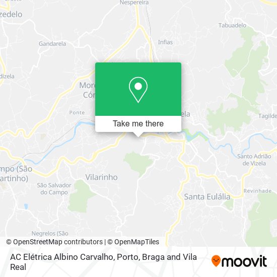 AC Elétrica Albino Carvalho mapa