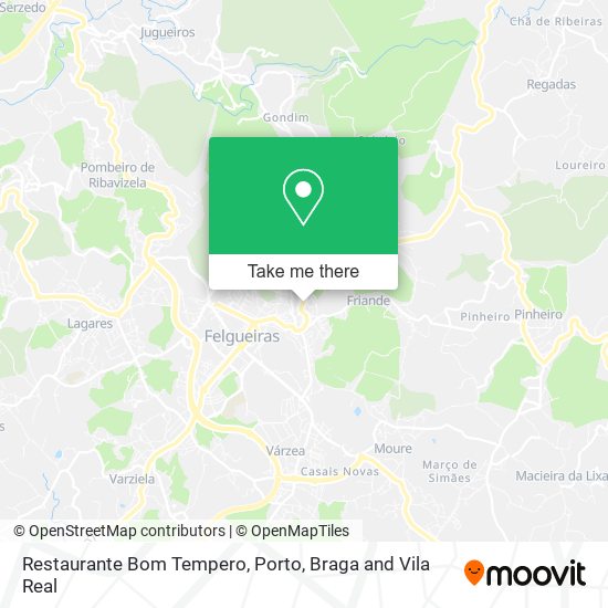 Restaurante Bom Tempero mapa