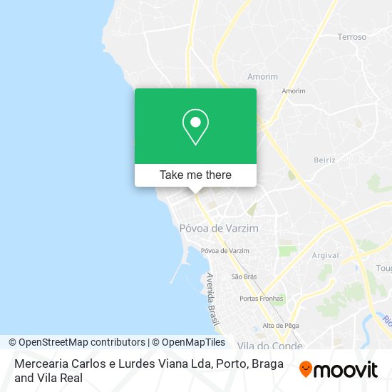 Mercearia Carlos e Lurdes Viana Lda mapa