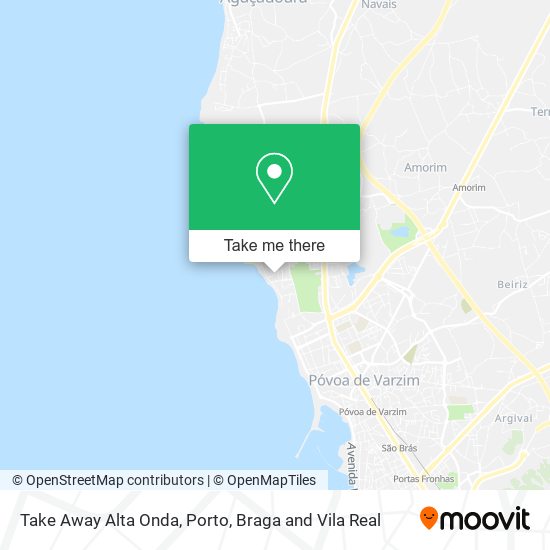 Take Away Alta Onda mapa