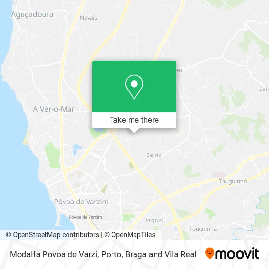 Modalfa Povoa de Varzi map