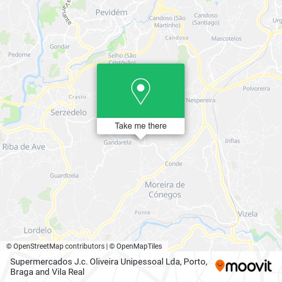 Supermercados J.c. Oliveira Unipessoal Lda mapa