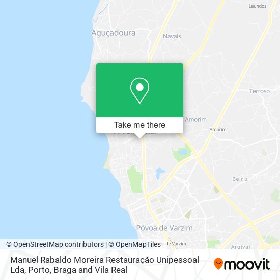 Manuel Rabaldo Moreira Restauração Unipessoal Lda mapa