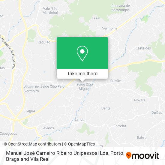 Manuel José Carneiro Ribeiro Unipessoal Lda map