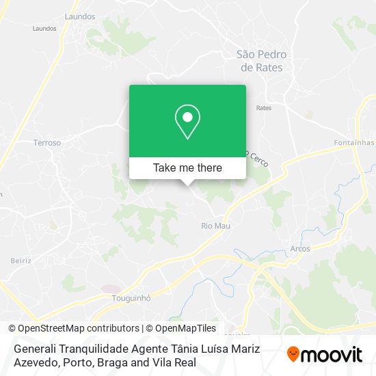 Generali Tranquilidade Agente Tânia Luísa Mariz Azevedo map