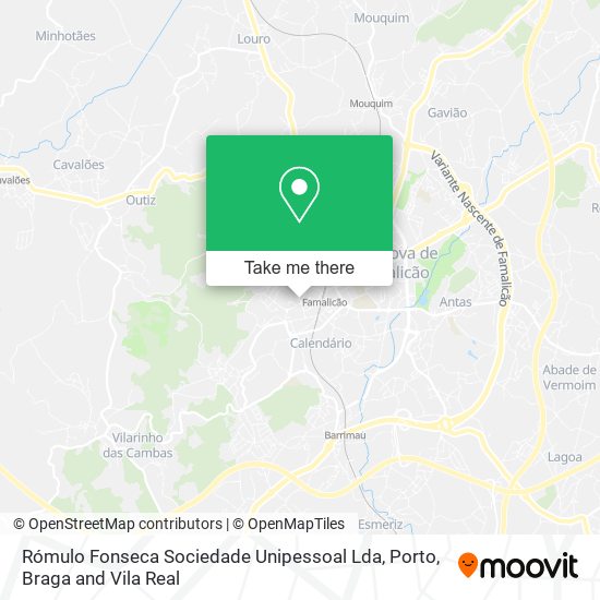 Rómulo Fonseca Sociedade Unipessoal Lda mapa