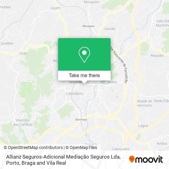 Allianz Seguros-Adicional Mediação Seguros Lda mapa