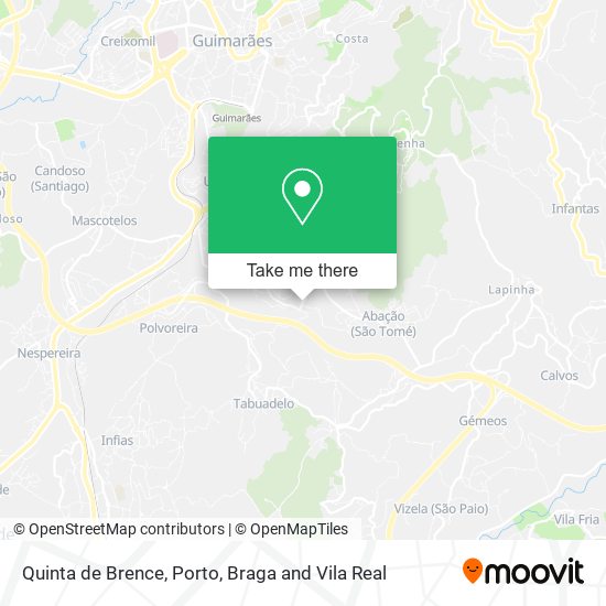 Quinta de Brence map