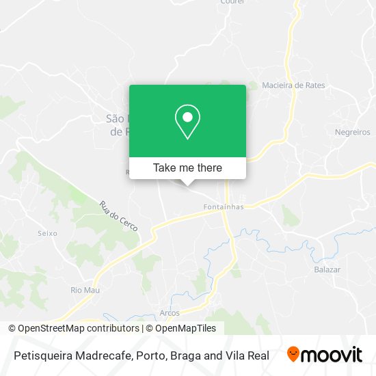 Petisqueira Madrecafe mapa