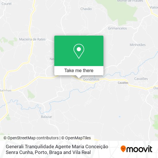 Generali Tranquilidade Agente Maria Conceição Senra Cunha mapa