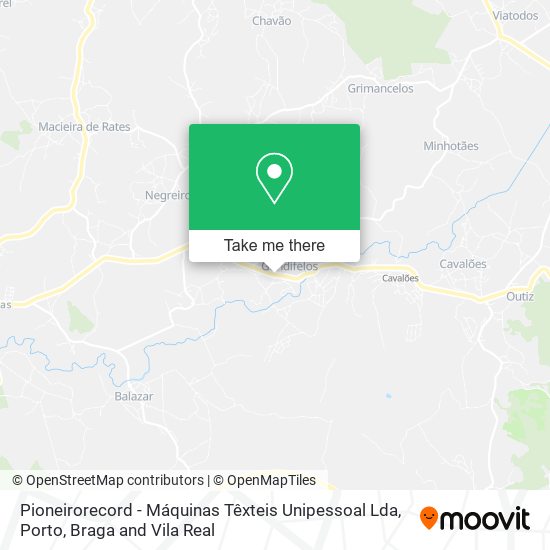 Pioneirorecord - Máquinas Têxteis Unipessoal Lda map