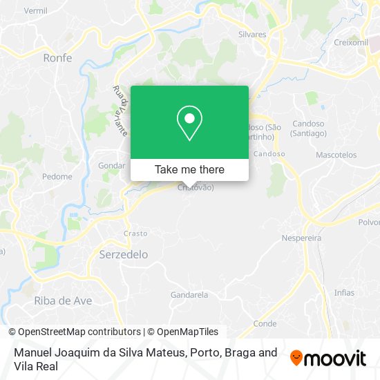 Manuel Joaquim da Silva Mateus mapa