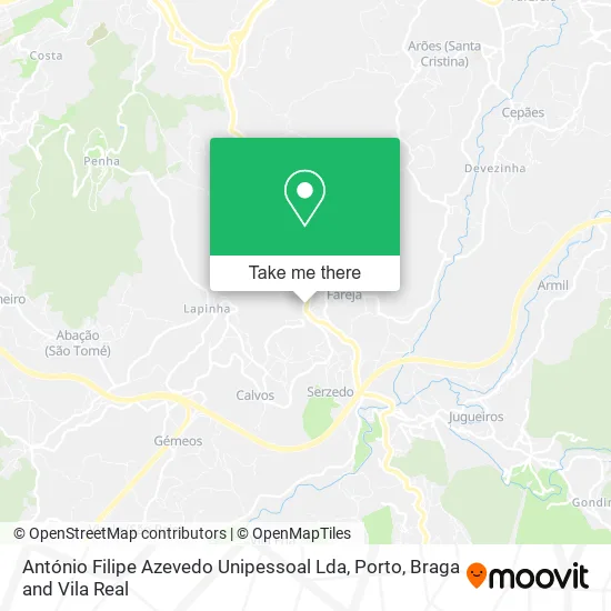 António Filipe Azevedo Unipessoal Lda map