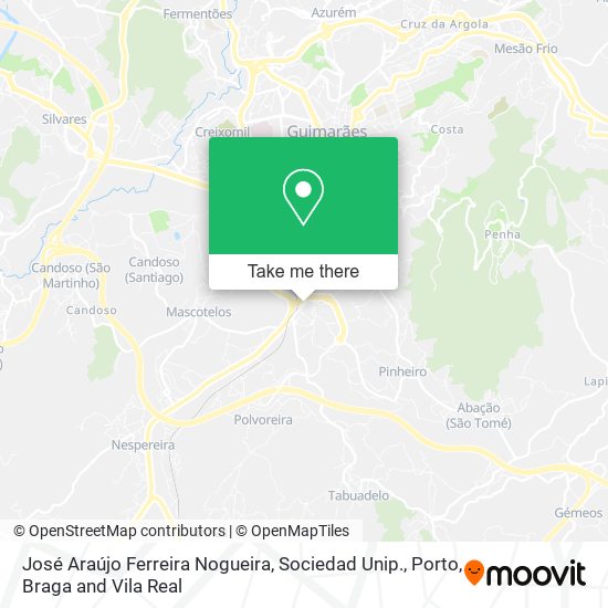 José Araújo Ferreira Nogueira, Sociedad Unip. map