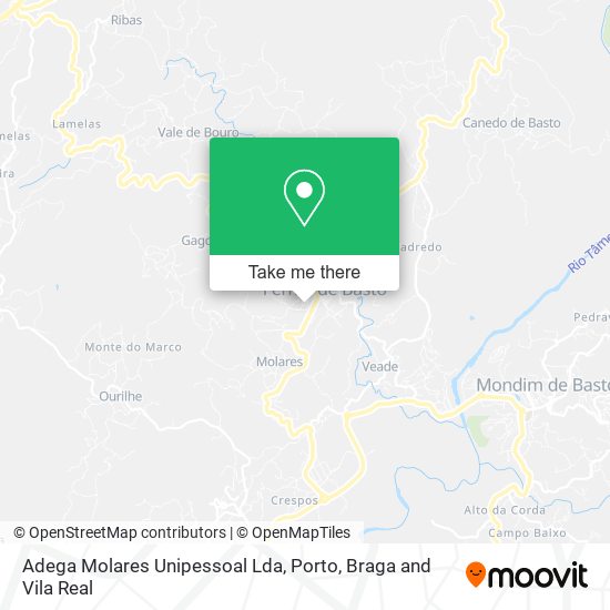 Adega Molares Unipessoal Lda map