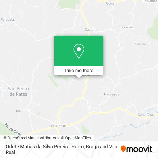 Odete Matias da Silva Pereira mapa