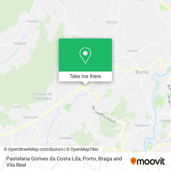 Pastelaria Gomes da Costa Lda mapa