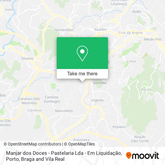 Manjar dos Doces - Pastelaria Lda - Em Liquidação mapa