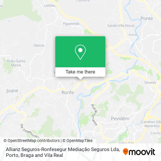 Allianz Seguros-Ronfesegur Mediação Seguros Lda mapa