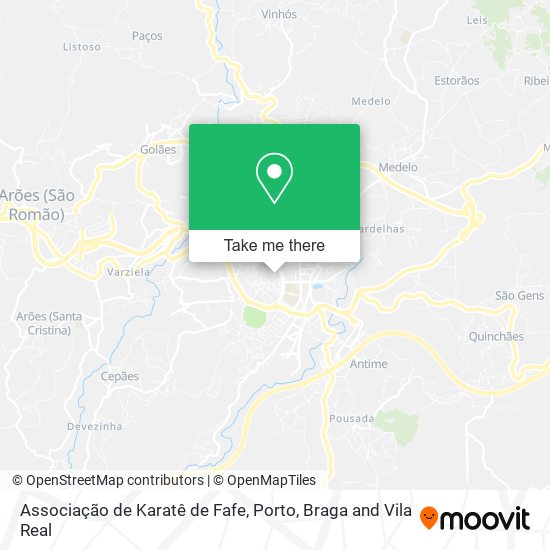 Associação de Karatê de Fafe map