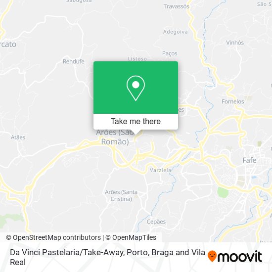Da Vinci Pastelaria/Take-Away map