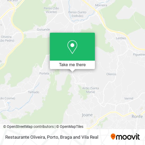 Restaurante Oliveira mapa