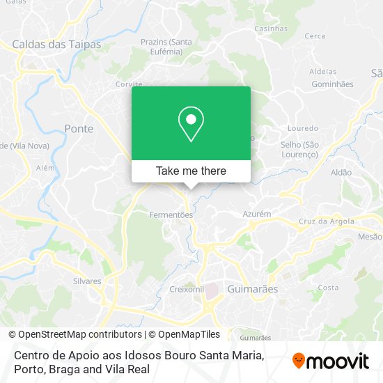 Centro de Apoio aos Idosos Bouro Santa Maria mapa