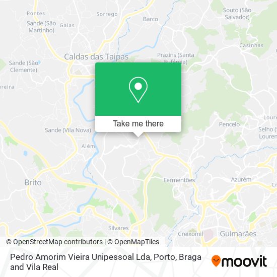Pedro Amorim Vieira Unipessoal Lda mapa