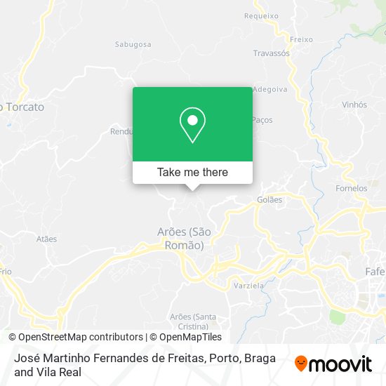 José Martinho Fernandes de Freitas map