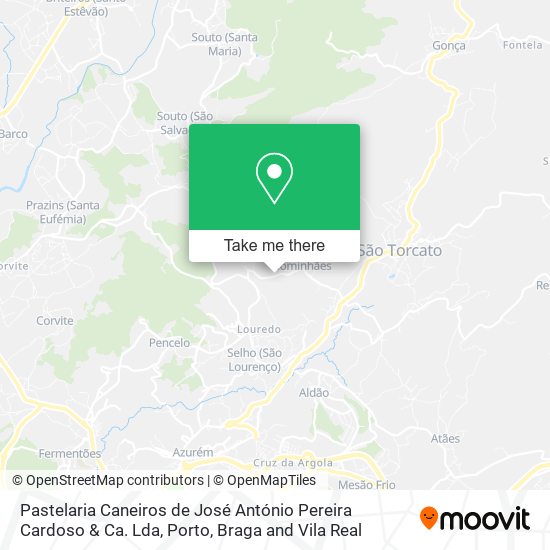 Pastelaria Caneiros de José António Pereira Cardoso & Ca. Lda map