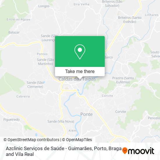 Azclinic Serviços de Saúde - Guimarães mapa
