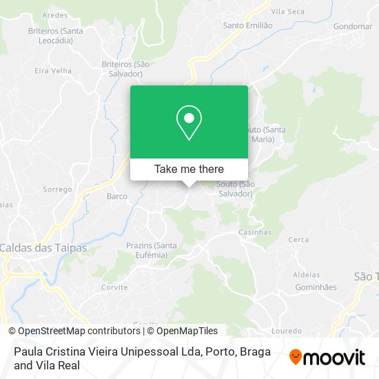 Paula Cristina Vieira Unipessoal Lda map