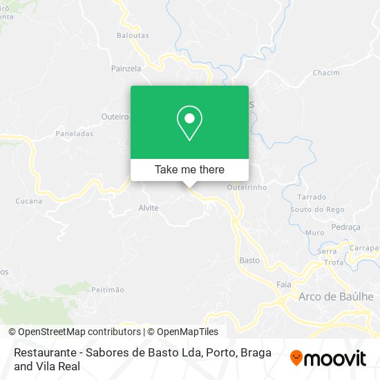 Restaurante - Sabores de Basto Lda map